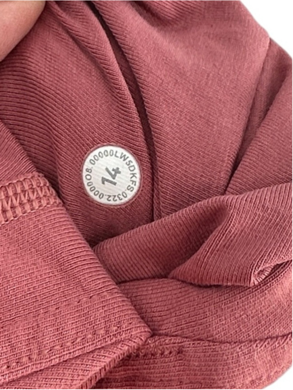 Lululemon Scuba High-Rise French Terry Jogger smoky red lounge wear gym sz 14 - Picture 3 of 11